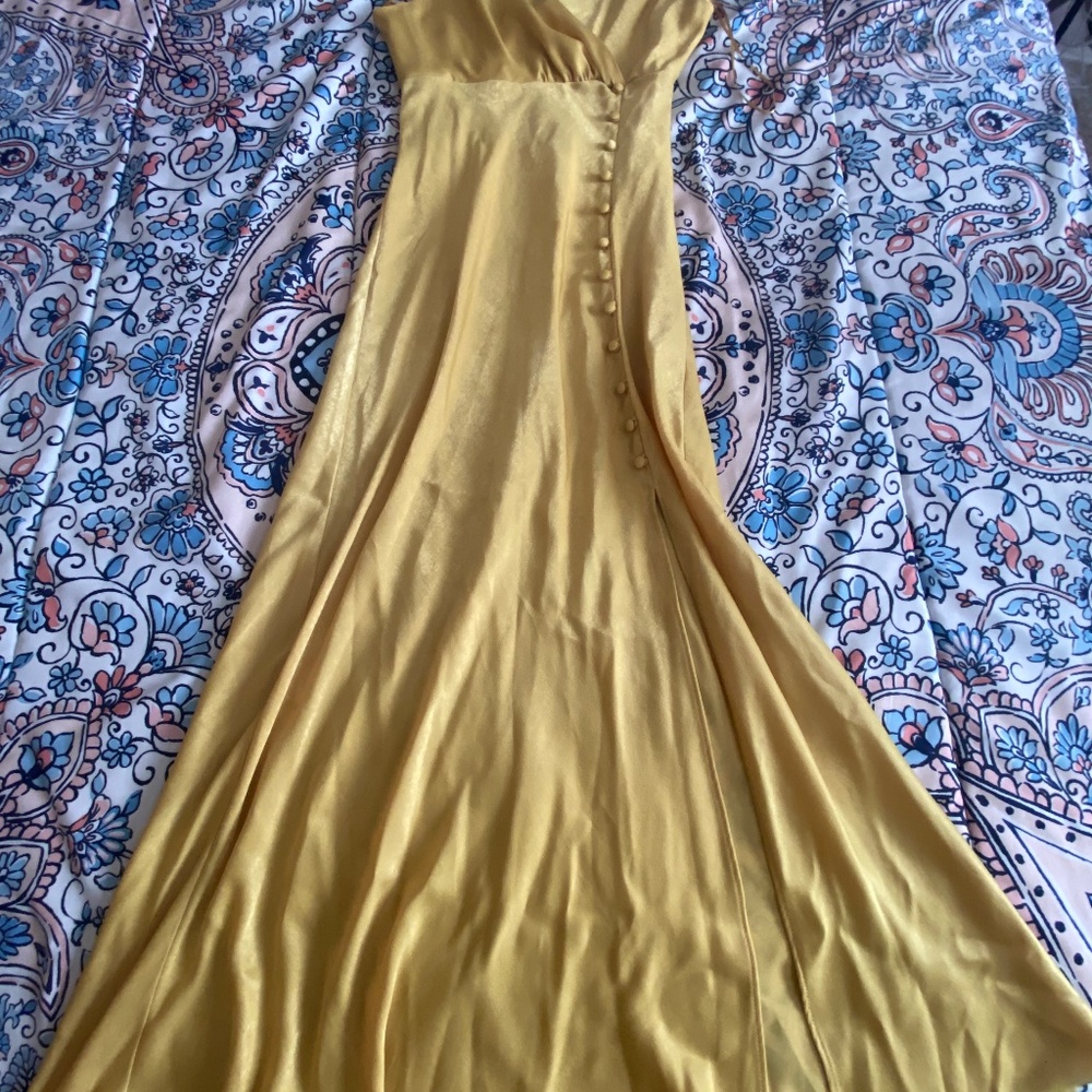 Zara Satin Maxi Dress. New with tags.